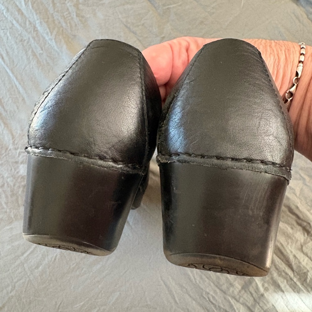 Dansko Black Leather Mary Jane Clog - Picture 8 of 16
